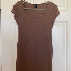 Brownish body con dress